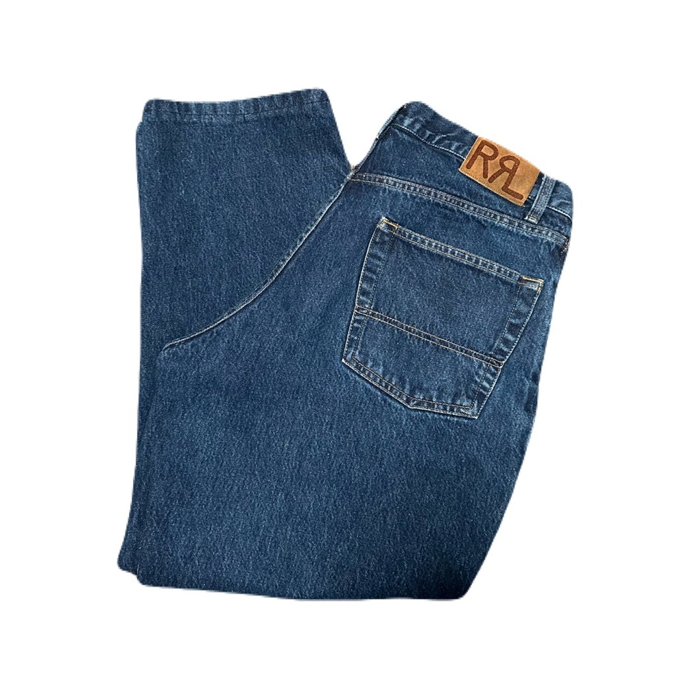 RRL Double RL Vintage Jeans Mens Size 32x27 Medium Wash Denim Straight Leg 90s